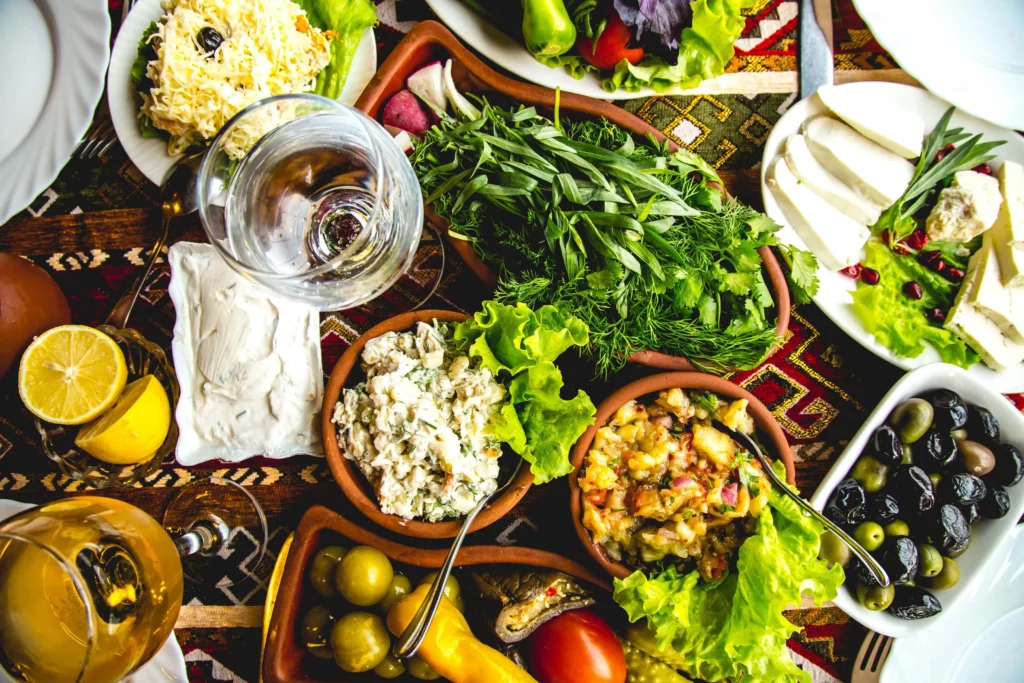 Comida para llevar de gastronomía mediterránea.